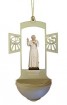 Weihwasserkessel Papst Johannes P.II Color 17 cm
