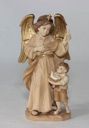 Verkndigungsengel mit Kind Krippenfigur Gebeizt