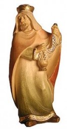 Heiliger Knig Stehend Krippenfigur Lasiert
