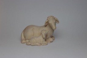 Schaf mit Lamm Natur