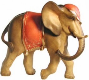 Elefant Krippenfigur Lasiert (versch. Gren)