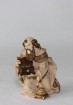 König kniend Krippenfigur Gebeizt