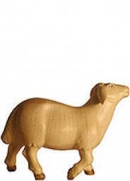 Schaf stehend Krippenfigur Lasiert