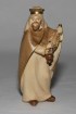 Heiliger König Stehend Krippenfigur Gebeizt