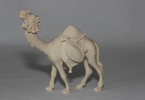 Kamel mit Gepck Krippenfigur Natur