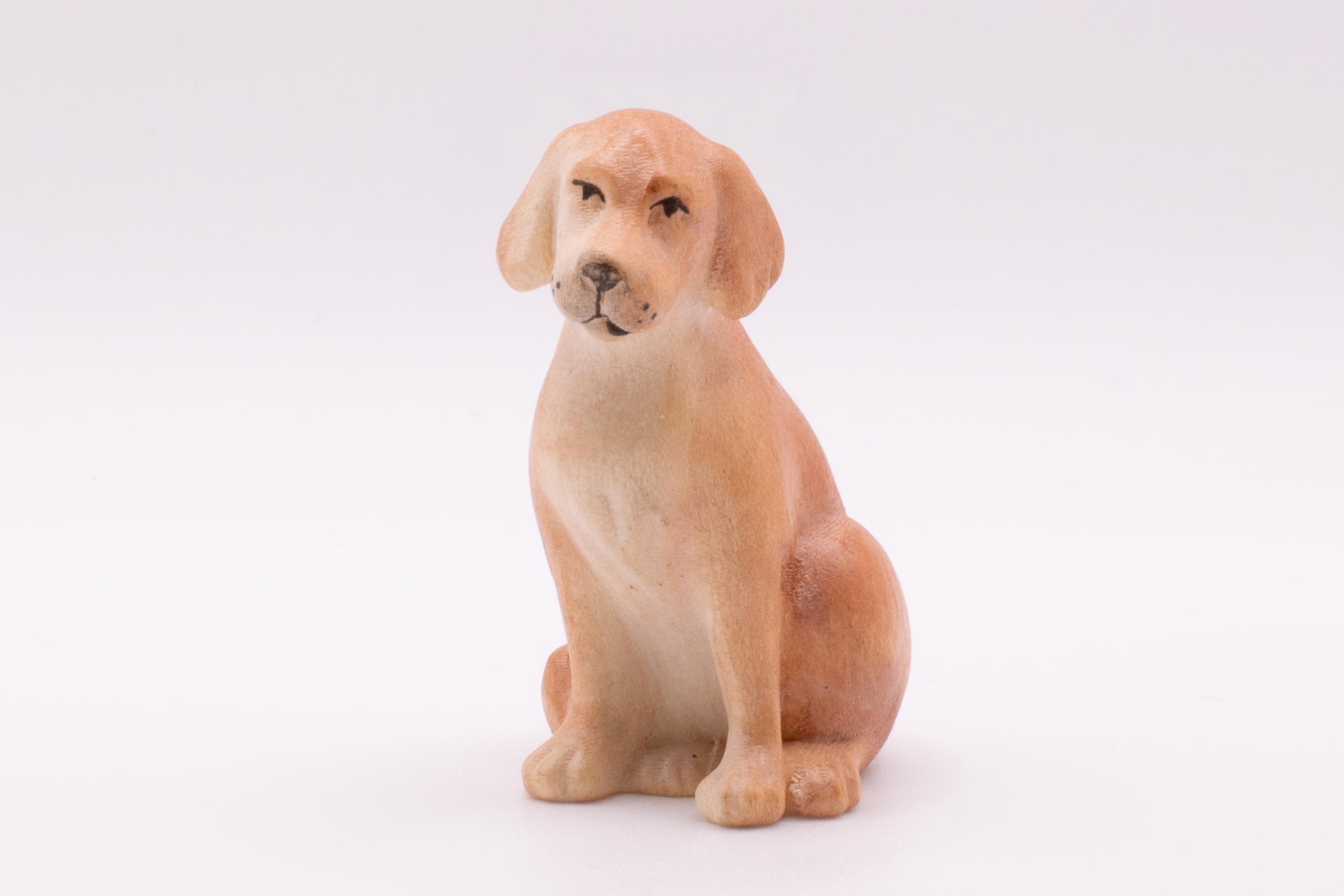 Krippenfigur Hund, Modern - Bemalt, 14cm