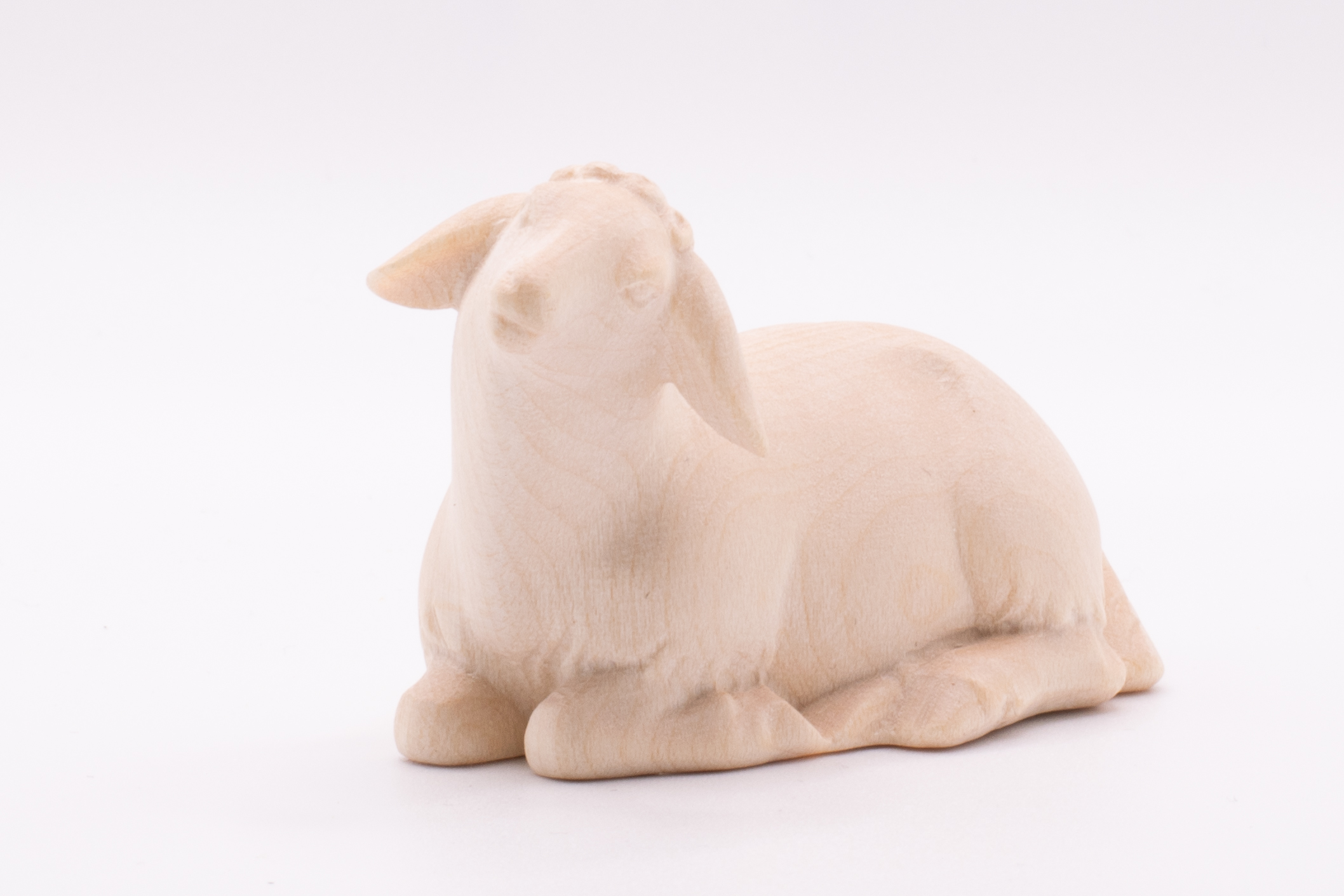 Krippenfigur Schaf liegend, Modern - Natur, 10cm