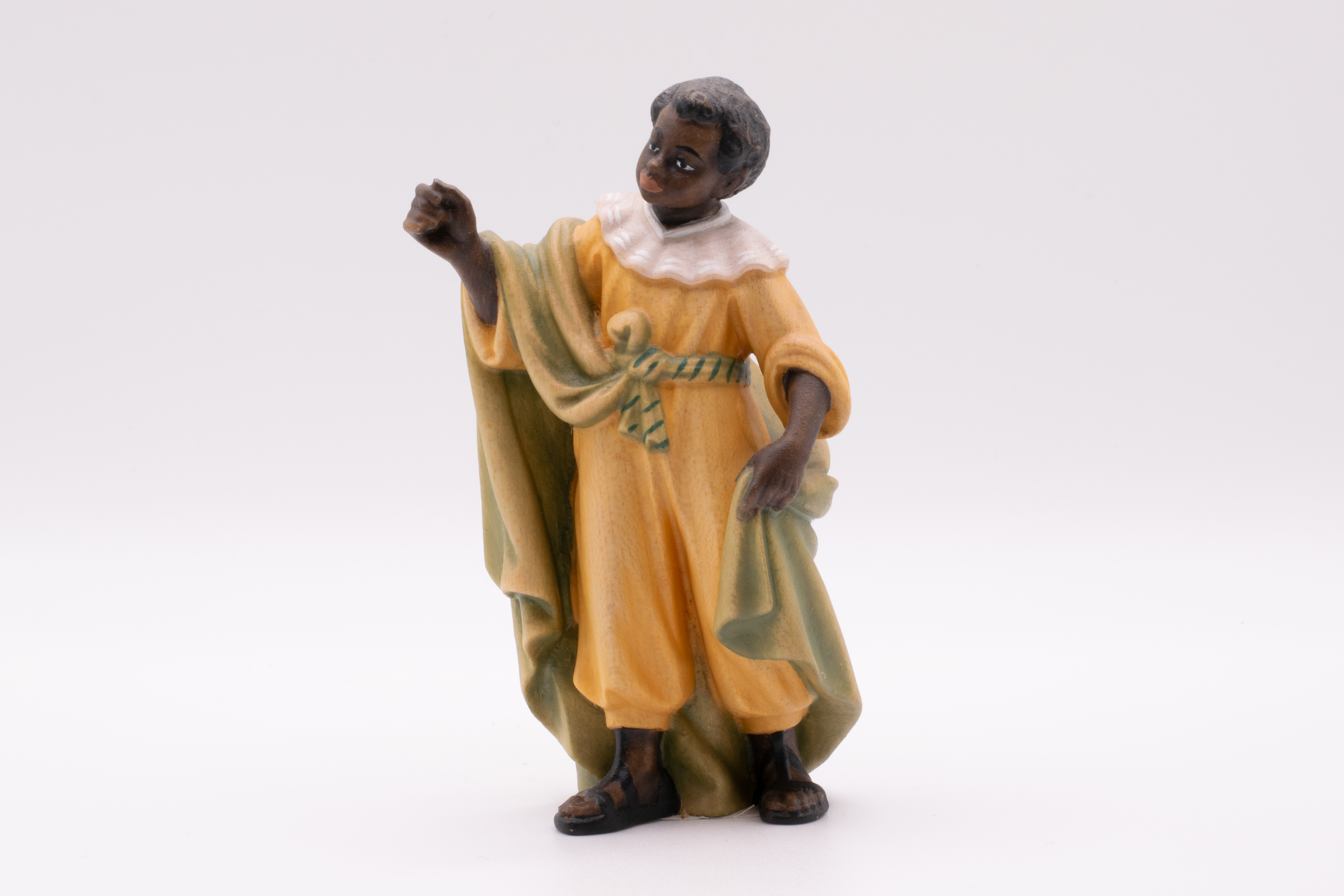 Krippenfigur Kameltreiber, Barock - Bemalt, 7cm