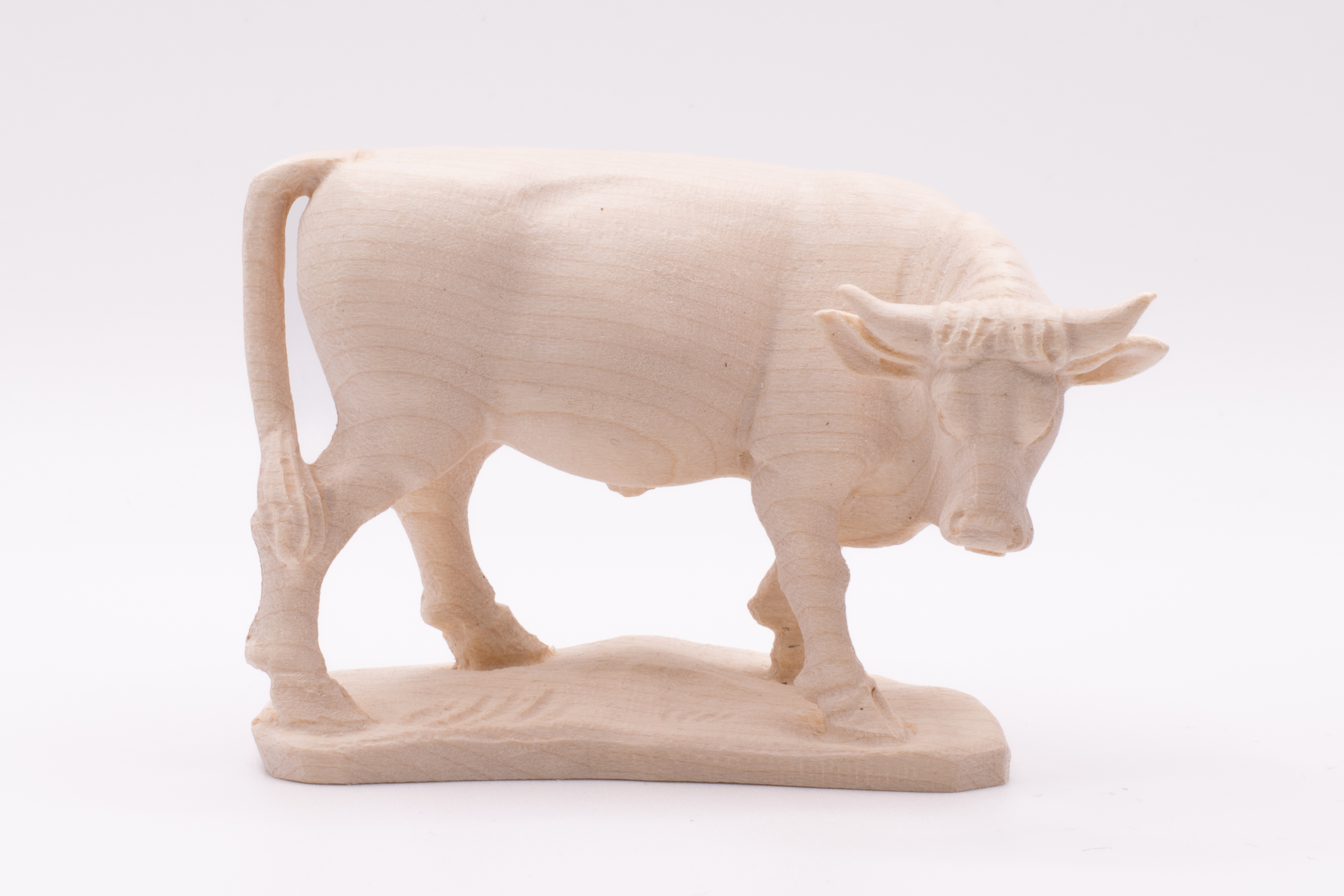 Krippenfigur Ochs, Barock - Natur, 7cm