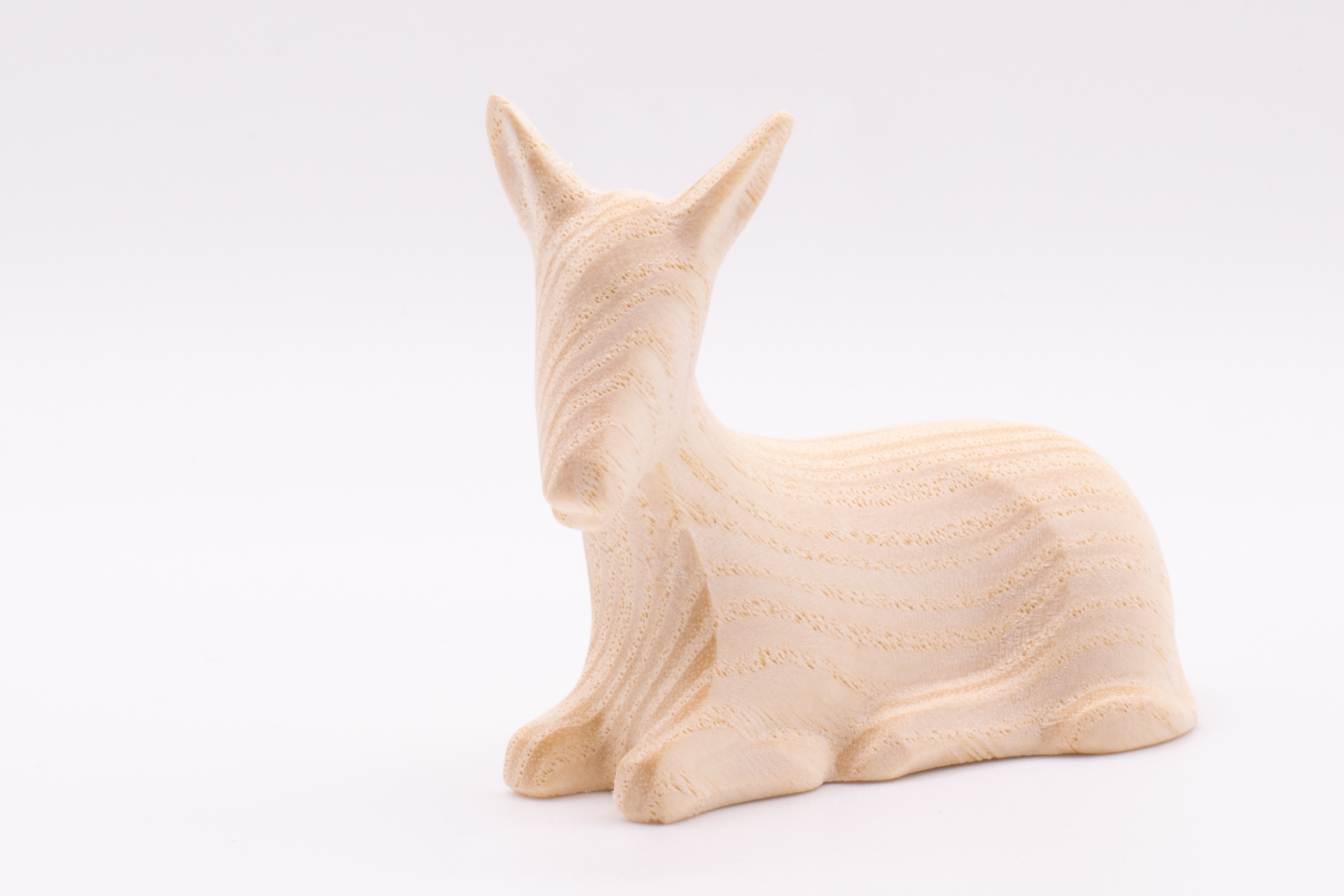 Krippenfigur Esel, Stilisiert - Natur, 12cm