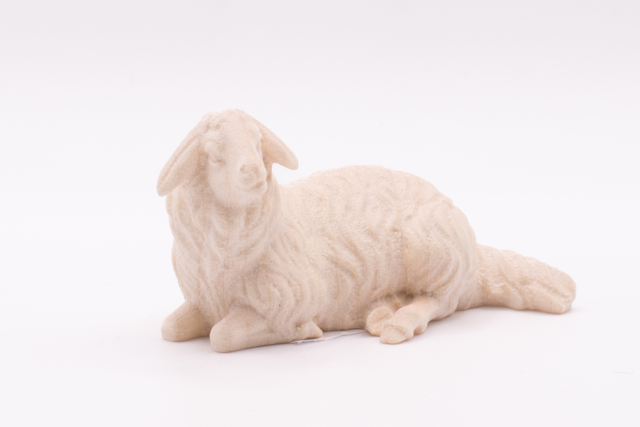 Krippenfigur Schaf liegend, Barock - Natur, 7cm