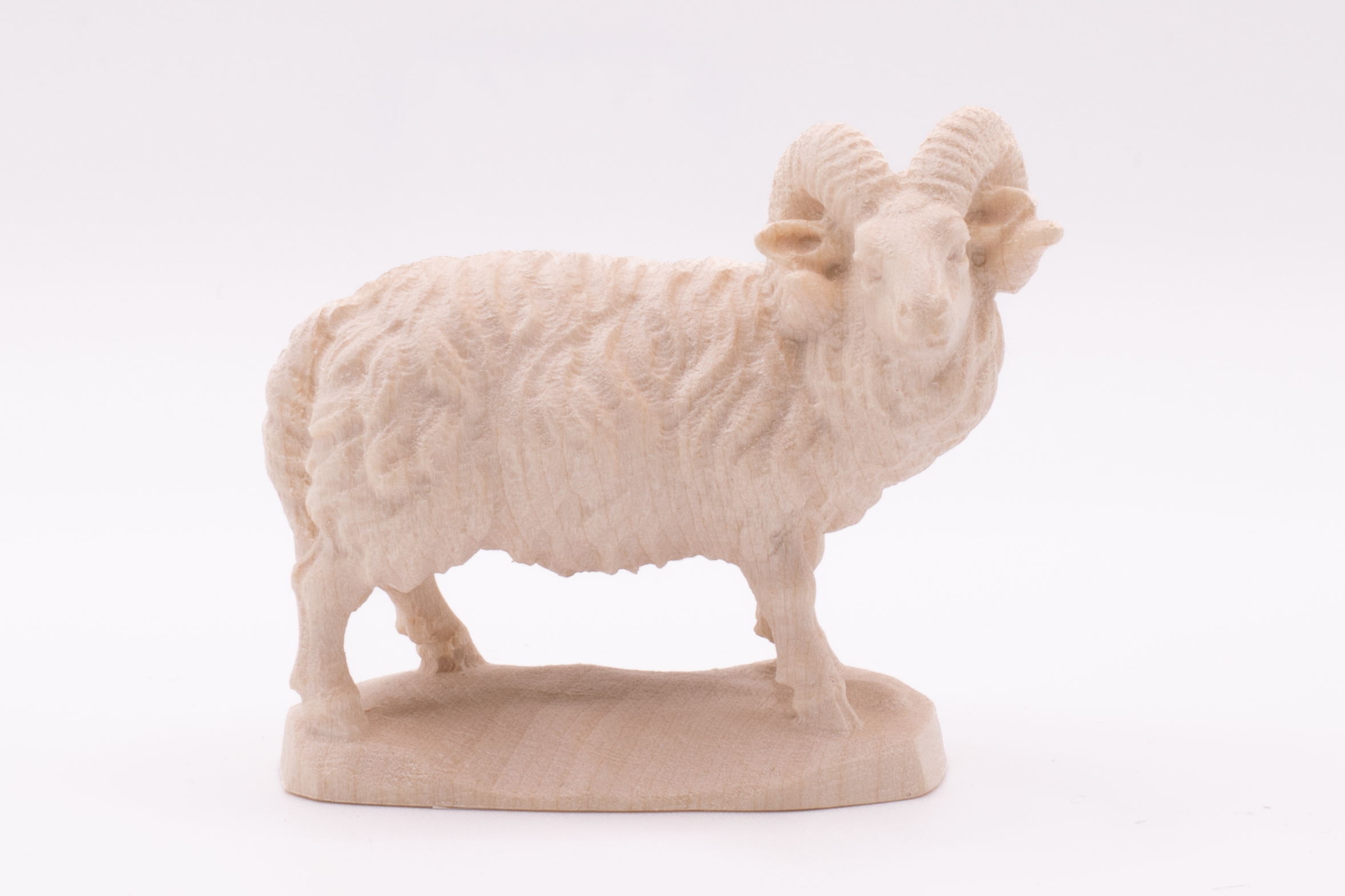 Krippenfigur Schafbock, Barock - Natur, 7cm