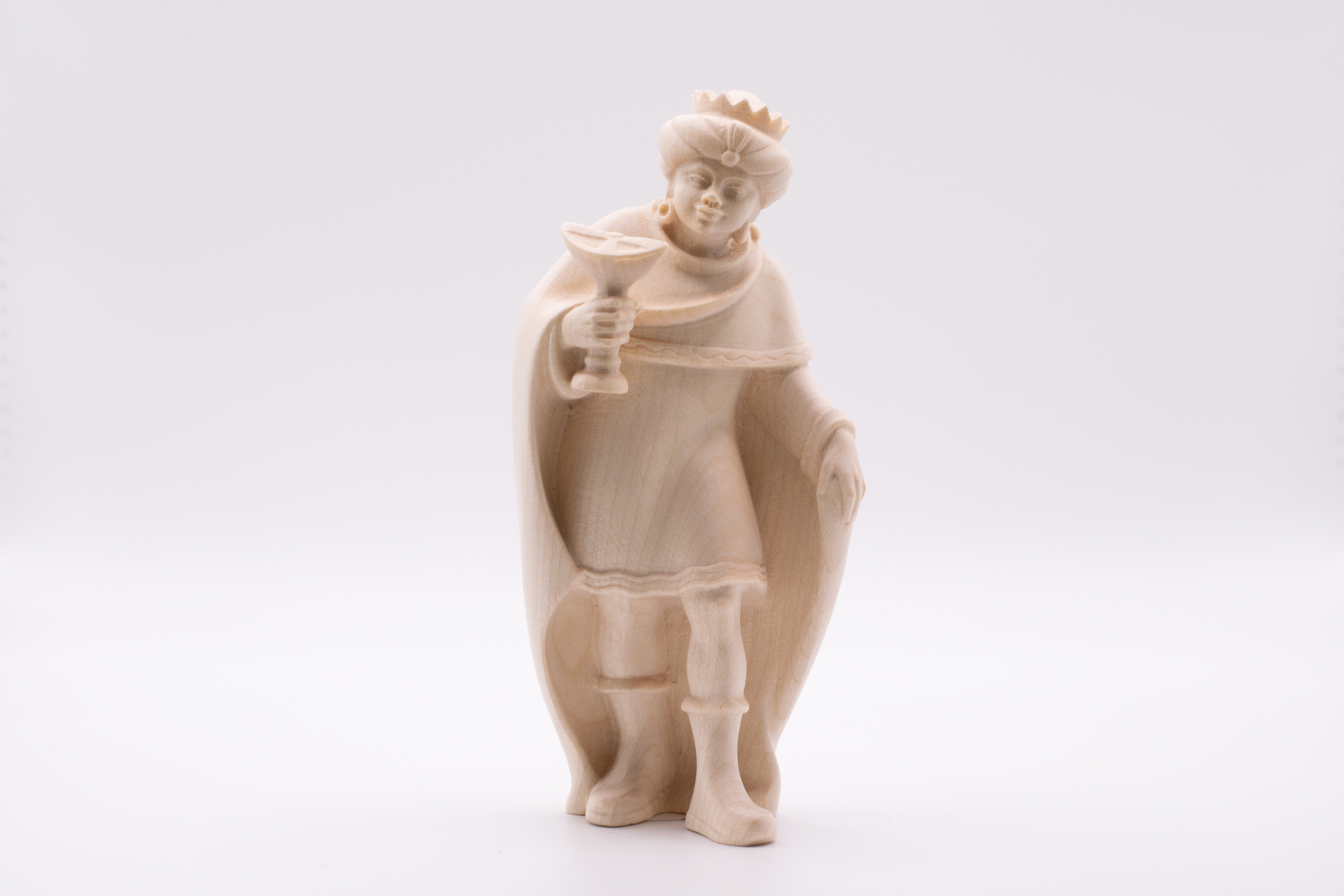 Krippenfigur König Mohr, Modern - Natur, 10cm