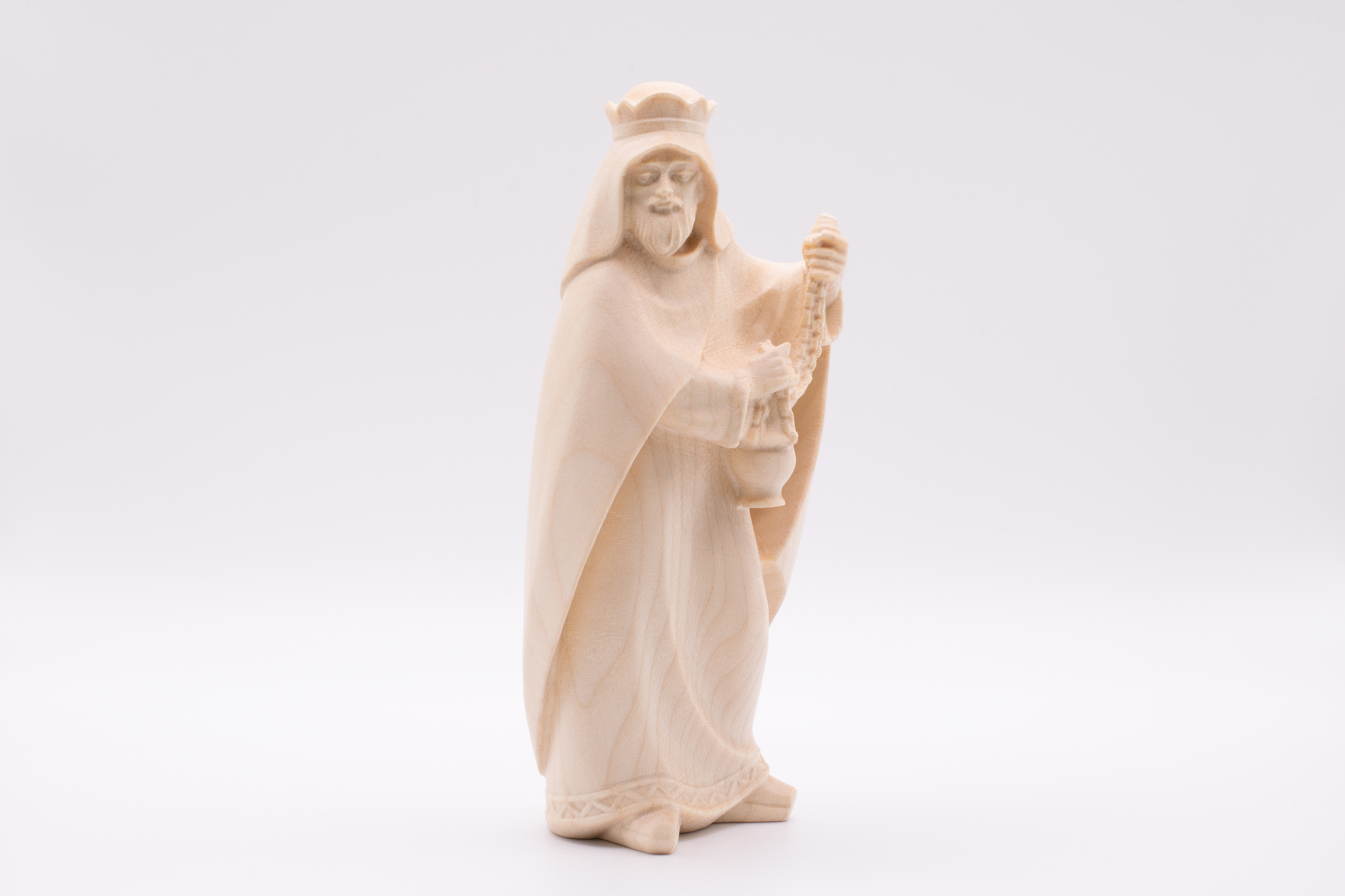 Krippenfigur König stehend, Modern - Natur, 10cm