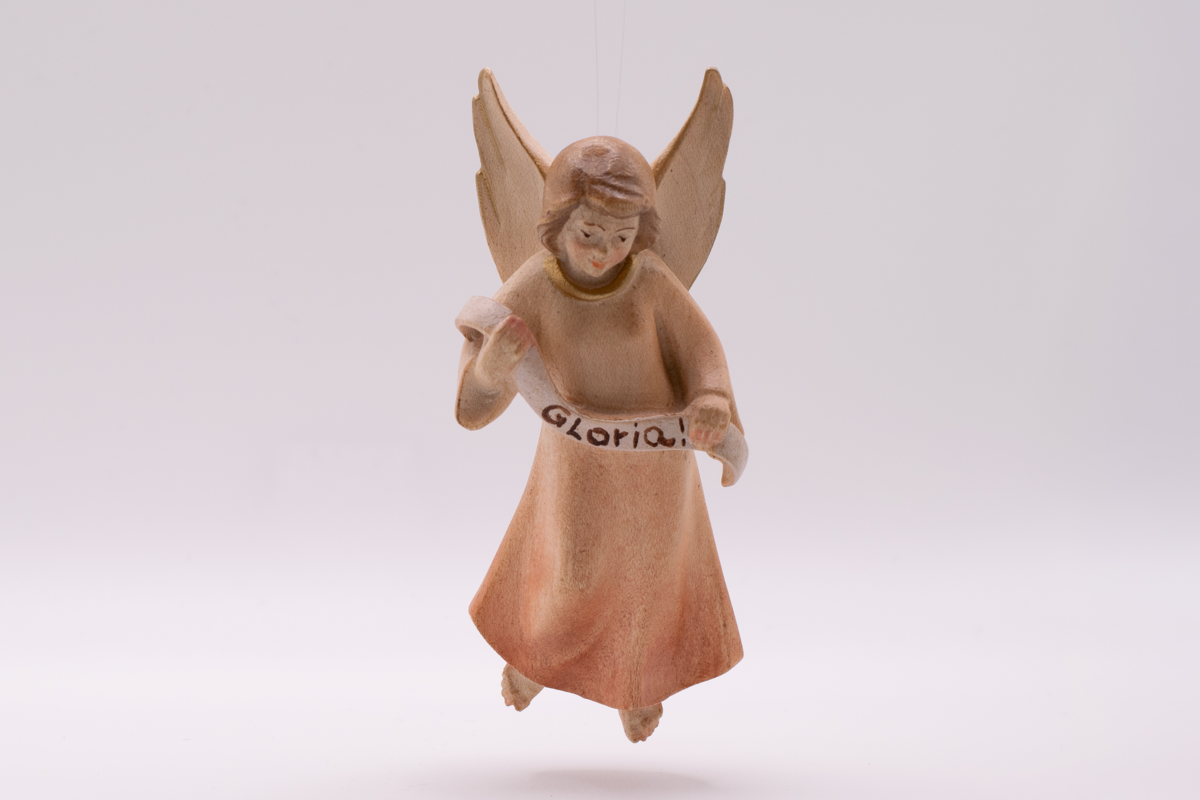 Krippenfigur Gloriaengel, Modern - Bemalt, 14cm