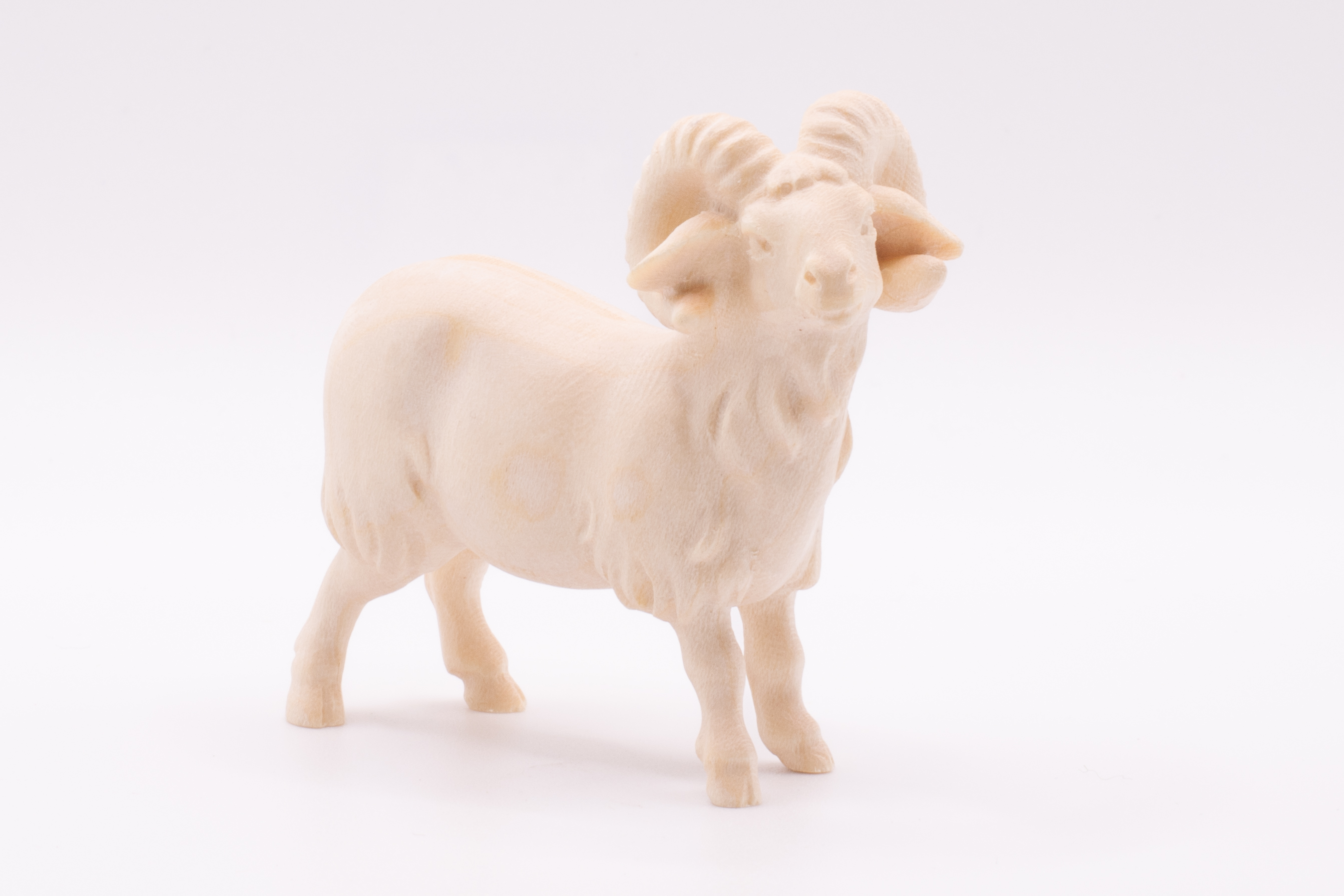 Krippenfigur Schafbock, Modern - Natur, 10cm