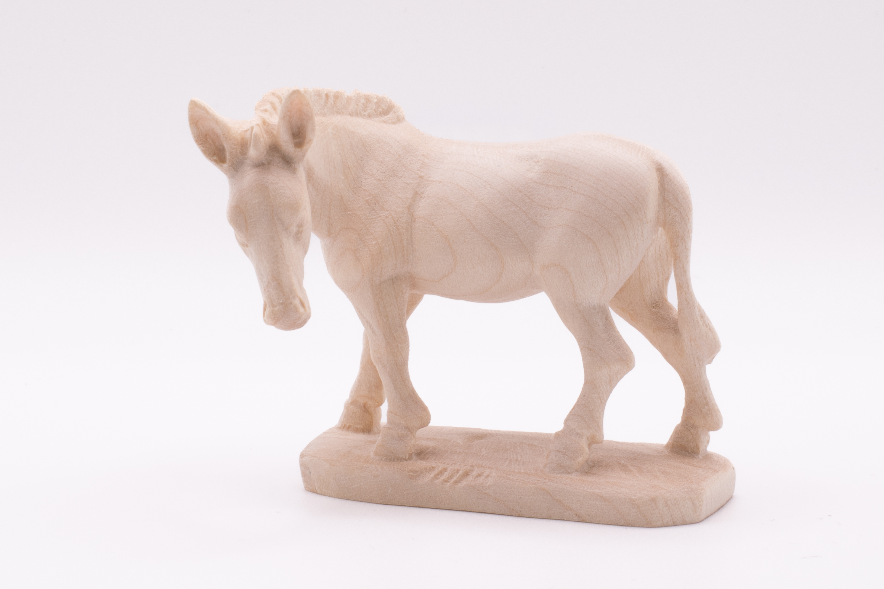 Krippenfigur Esel, Barock - Natur, 7cm